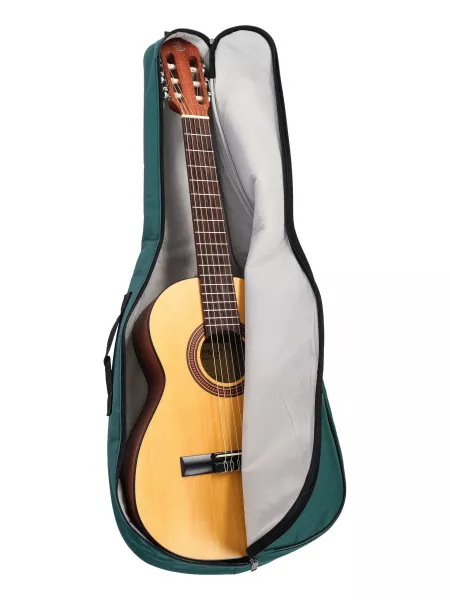 Чехол для классической гитары размером 3/4, зеленый, MEZZO, MZ-ChGC-3/4green  рис.2 