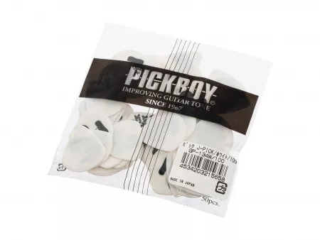 Celluloid J-pick Медиаторы 50шт, толщина 1.00мм, Pickboy, GP-134W/100