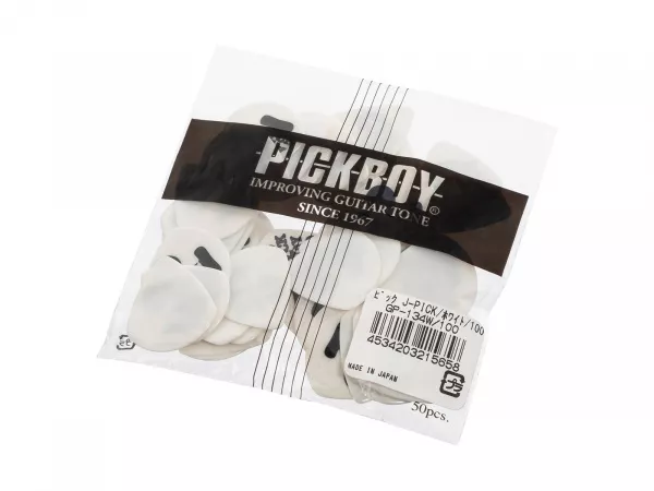 Celluloid J-pick Медиаторы 50шт, толщина 1.00мм, Pickboy, GP-134W/100  рис.2 