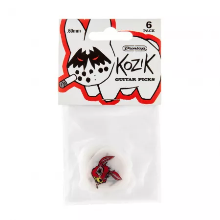 Frank Kozik Медиаторы 6шт, толщина 0.60мм, Dunlop, BL109P060
