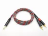 Кабель аудио 3.5мм-2хRCA, 1.25м, в оплетке, ZZcable, G45-3,5-2RCA-0125-Z