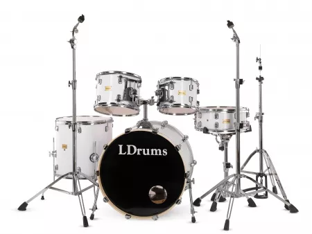 Барабанная установка, белая, LDrums, 5001011