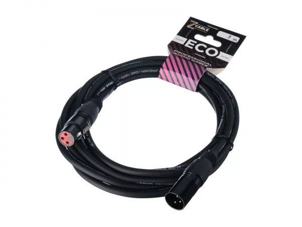 Кабель микрофонный 3м, ZZcable, E1-XLR-M-F-0300-0  рис.2 