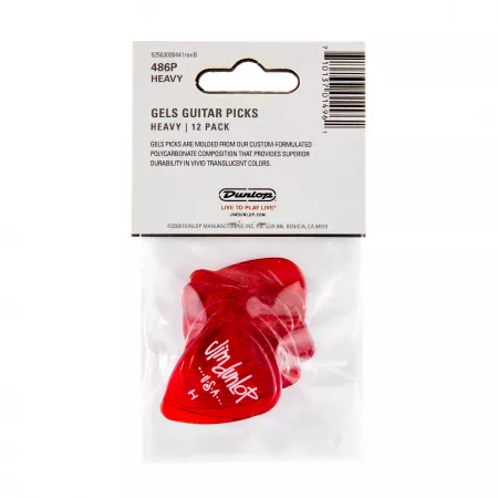 Gels Медиаторы 12шт, толстые, Dunlop, 486PHV