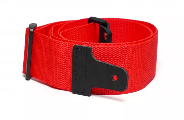 Ремень для гитары, нейлоновый, красный, Mamba straps, MB5011-090  рис.2 