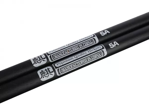 Colored Series QI 5A BLACK Барабанные палочки, орех гикори, черные, HUN, 10103006  рис.2 