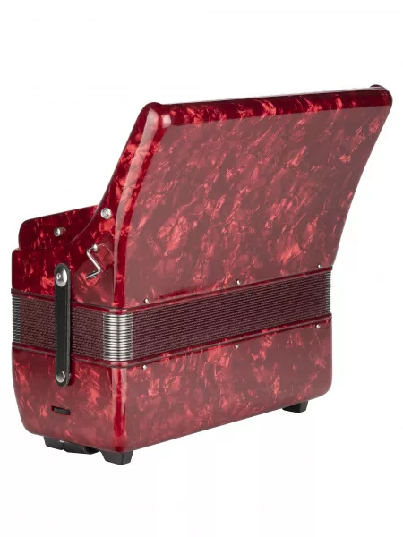 Аккордеон 34/72/5, красный, с футляром, Aurus, JH2022-RED  рис.2 