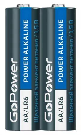 Super Power Alkaline Shrink Элемент питания AA/LR6 щелочной 1.5В, 2шт, GoPower, 00-00015599