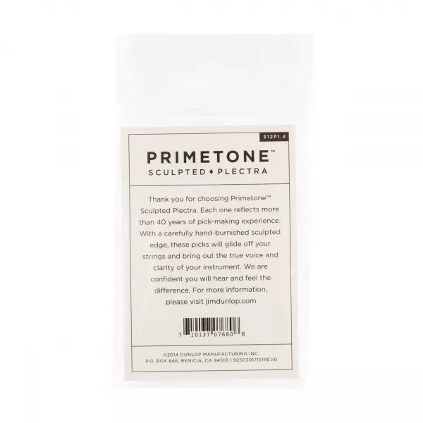 Primetone Медиаторы 3шт, толщина 1,4мм, треугольник, Dunlop, 512P1.4  рис.2 