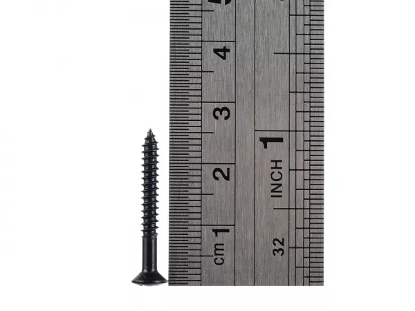 Саморез 3х25мм, черный, 20 шт. в упаковке, Paxphil, WO3025-BK  рис.2 