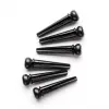 Herco Фиксаторы струн 100шт, черные, Dunlop, HE216B