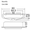 Звукосниматель магнитный сингл, для Tele, нековый, хром, Musiclily, MX1252CR