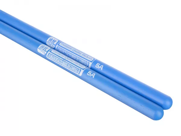 Colored Series QI 5A BLUE Барабанные палочки, орех гикори, синие, HUN, 10103003  рис.2 