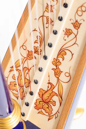 MLH0012 Capris Арфа 21 струнная (A4-G1), цвет - синий глянцевый, Resonance Harps