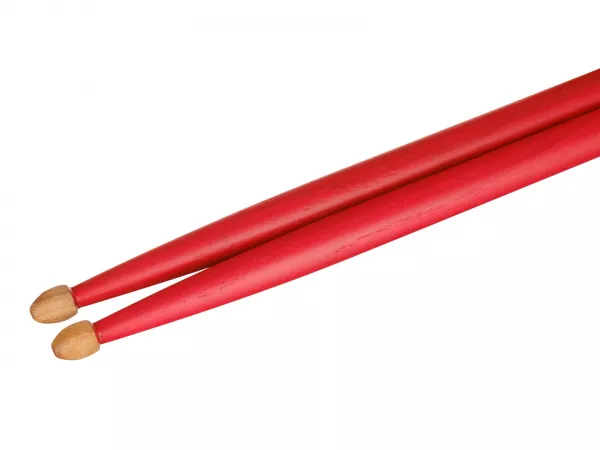 Colored Series QI 7A RED Барабанные палочки, орех гикори, красные, HUN, 10103008  рис.2 