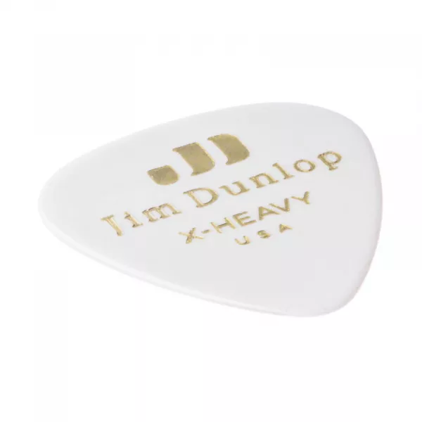 Genuine Celluloid Медиаторы, 12шт, очень толстые, белые, Dunlop, 483P01XH  рис.2 