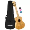 Bamboo Series Укулеле концертный со звукоснимателем, с чехлом, цвет натуральный, Cascha, HH-2313E