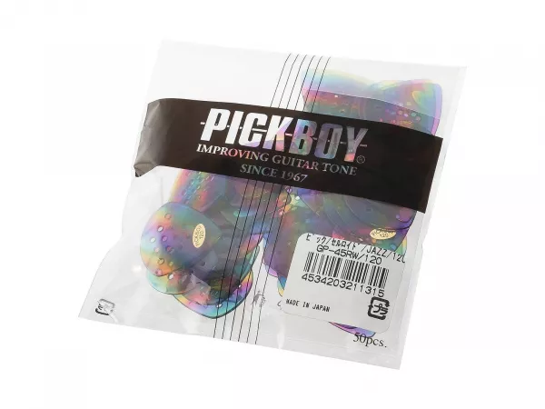 Celluloid Pos-A-Grip Медиаторы 50шт, толщина 1.20мм, Pickboy, GP-45RW/120  рис.2 