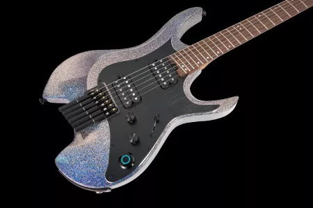 Электрогитара безголовая со встроенным процессором, серебристая, GTRS, W902-MGCL