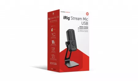 Микрофон USB и аудиоинтерфейс, IK Multimedia, iRig-Stream-Mic-USB