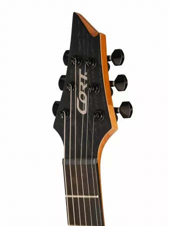Электрогитара, черная, с чехлом, Cort, KX700-EverTune-OPBK-WBAG