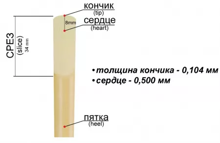 Five Трости для кларнета No 3 (5шт), FedotovReeds, FR25C002