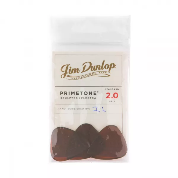 Primetone Медиаторы, 3шт, толщина 2,0мм, с насечкой, стандартные, Dunlop, 510P2.0  рис.2 