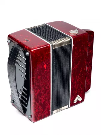 Баян "Озорник" 37х60хII, красный, Шуйская гармонь, В24LY-RED