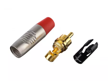 Разъем на кабель RCA "папа", Rean, RF2C-AU-2