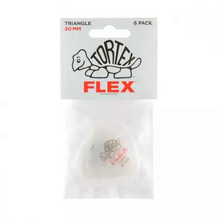 Tortex Flex Медиаторы, 6шт, толщина 0,50мм, треугольные, Dunlop, 456P.50