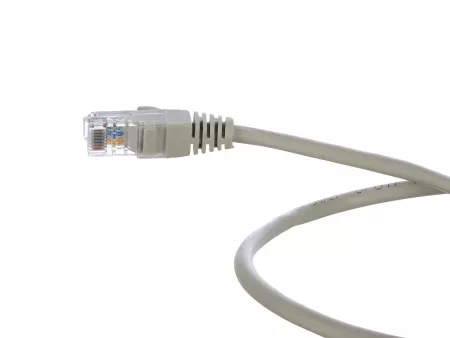 Патч-корд RJ-45 (m)-RJ-45 (m) 3.0м кат.5е ПВХ 26AWG, серый, в пакете, GoPower, 00-00027474