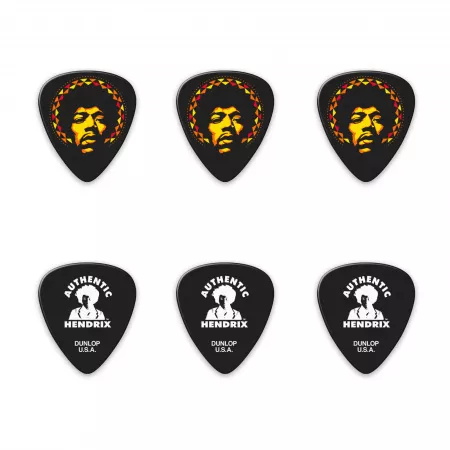 Hendrix Aura Mandala Медиаторы в коробочке, 6шт, Dunlop, JH-PT16H