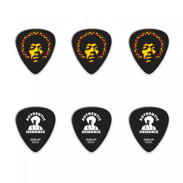 Hendrix Aura Mandala Медиаторы в коробочке, 6шт, Dunlop, JH-PT16H  рис.2 