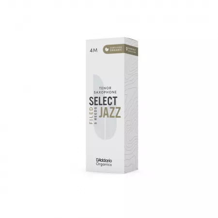 Organic Select Jazz Filed Трости для саксофона тенор, размер 4M, 5шт, D'Addario, ORSF05TSX4M