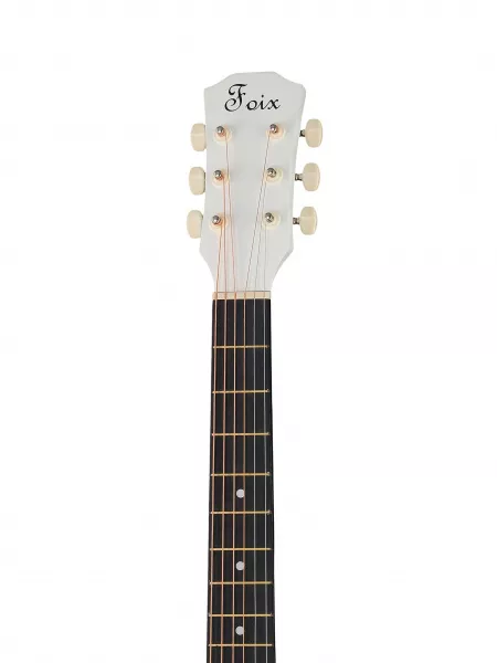 Акустическая гитара, с вырезом, белая, Foix, FFG-38C-WH-M  рис.2 
