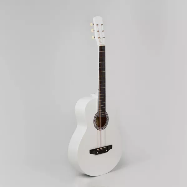 Акустическая гитара, белая, АККОРД, ACD-40A-12-WH  рис.2 