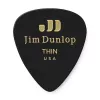 Genuine Celluloid Медиаторы, 12шт, тонкие, черные, Dunlop, 483P03TH