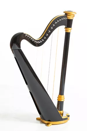 MLH0014 Capris Арфа 21 струнная (A4-G1), цвет - черный глянцевый, Resonance Harps