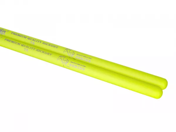Fluorescent Series 7A YELLOW Барабанные палочки, желтые, орех гикори, HUN, 10101003009  рис.2 