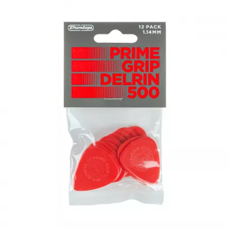 Prime Grip Delrin 500 Медиаторы 12шт, толщина 1,14мм, Dunlop, 450P1.14