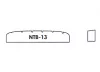 Верхний порожек для гитары, латунь, Hosco, NTB-13