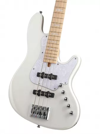 Elrick NJS Series Бас-гитара, белая, с чехлом, Cort, NJS4-WHT