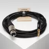 Кабель микрофонный, XLRF-6.35мм стерео, 6м, SHNOOR, MC226-XFJS-6m