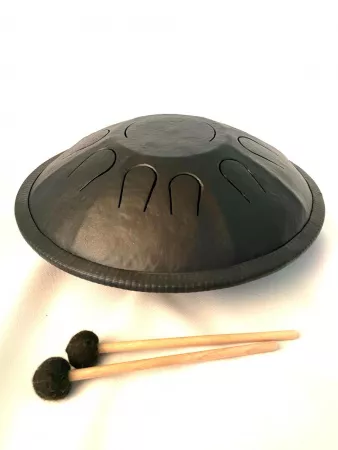 Глюкофон "Гранофон", черный 36см, 10 нот, с палочками и чехлом, Pangooda Drums, PNG-GR-36M1