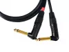 Кабель 3,5-2хJack, угловой, 1м, ZZcable, G53-3,5-2JR-0100-0