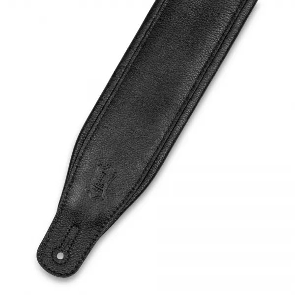 Ремень для гитары, кожаный, черный, Levy's, M26GP-BLK-BLK  рис.2 
