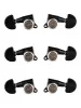 Колки для гитары 3+3, локовые, черные, Gotoh, SG381-MGT-20-B-L3+R3