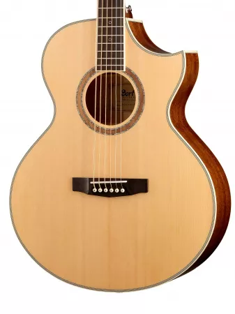 NDX Series Электро-акустическая баритон гитара, с вырезом, Cort, NDX-Baritone-NS