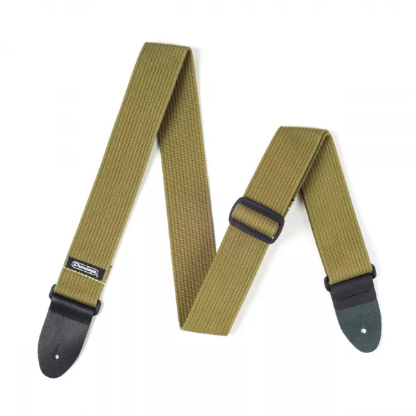 Ribbed Ремень для гитары, хлопок, зеленый, Dunlop, D27-01OL  рис.2 