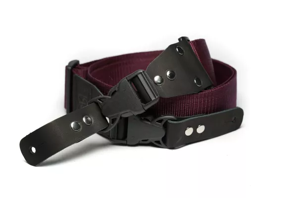 Ремень для гитары, нейлоновый, бордо, Mamba straps, MB5022-011  рис.2 